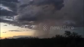 Time-lapse of Arizona monsoon