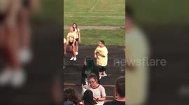 Down’s Syndrome cheerleader barred because 'he didn’t fit with the squad’s image'