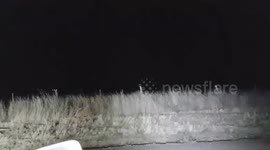 Marburg Hail, Smashes car window and lights