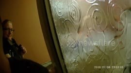 Shocking footage shows gang stealing a gold-laden safe from a house in broad daylight