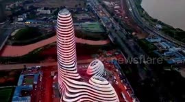 Flashy new building in southern Chinese city mocked by netizens as 'phallic-shaped'