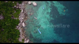 BEAUTIFUL DRONE footage of KOH TAO ISLAND- THAILAND