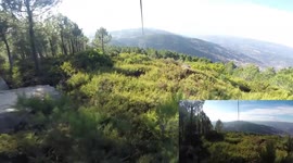 GoPro captures dizzying crossing on Europe's longest zip-line
