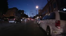 Bicycle accident. Lady opens the car door without looking back.