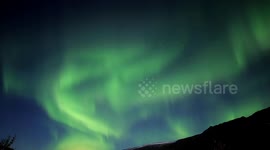 northern lights Iceland timelapse