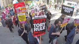 Hundreds take part in anti-Tory protest in Birmingham