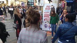 Protest Against The Sickening Cruelty Of Canada Goose Shop