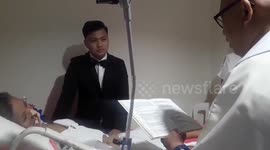 Husband marries terminally ill wife on hospital bed