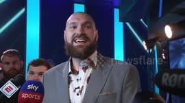 Tyson Fury breaks into song and claims he will go on forever like a Duracell Bunny