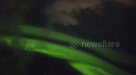 stunning fast moving aurora in Iceland