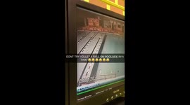 Man kicking ball and slips near pool