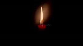 A candle flickering