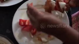 I’m making chicken shashlik with vegetables Indian Style