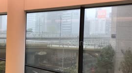 Typhoon Jebi Stuck in Osaka train station