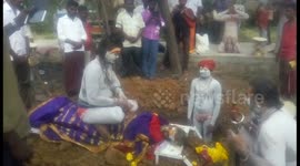 Aghori monk sits on mother’s corpse to perform grisly funeral ritual