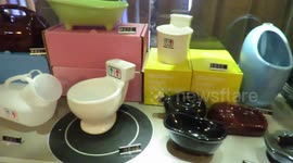 Inside the bizarre Taiwanese restaurant where you can eat noddles out of a TOILET!