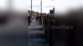 Half-naked Dublin man scales house and throws roof tiles at police