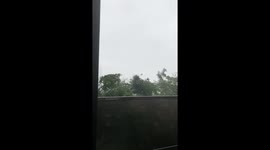 Super Typhoon Mangkhut footage in Hong Kong