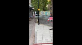 Flooding in Hackney due to burst pipe