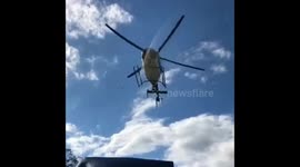 Low-flying chopper causes chaos during Ohio State/Penn State game