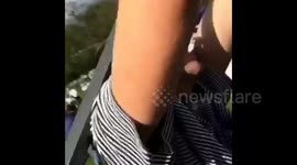 Newsflare Edit - Pennsylvania State Police Use Chopper To Disperse Unruly Tailgaters