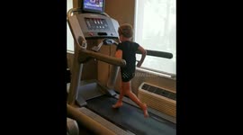 Hotel gym workout for Princess P