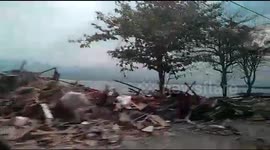 Drive through Palu coastline shows hundreds of destroyed homes