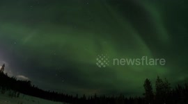 Stunning timelapse of Northern Lights in Lapland