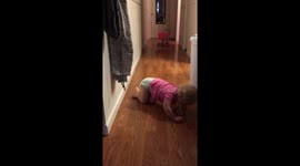 Tears before bedtime: toddler's attempt at fistbump fails spectacularly