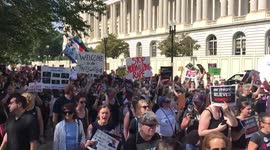 Thousands protest against Trump's Supreme Court nominee on Capitol Hill