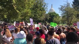 Protest March Against Supreme Court Nominee Brett Kavanaugh in Washington DC