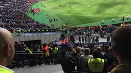 West Ham and Chelsea fans. London stadium. 22/09/2018