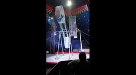 UK circus performer crashes to floor as stunt goes terribly wrong at Butlin's resort