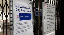 Tube strikes see overcrowding at Bank during evening rush hour