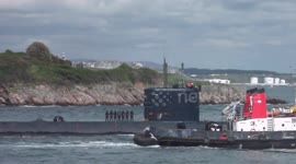 Submarine at HMNB Devonport, Plymouth, England