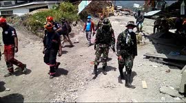 Nasional Indonesia Soldiers will help evacuations
