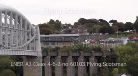 LNER A3 Class 4-6-2 no 60103 Flying Scotsman over Brunel’s Royal Albert Bridge