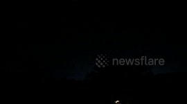 Crazy lightning during storm