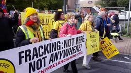 Hundreds protest at Preston Prison over jailing of anti-frackers