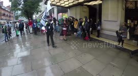 Beetlejuice Scares People Outside Of Selfridges London