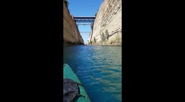 corinth canal sup cannoe crossing