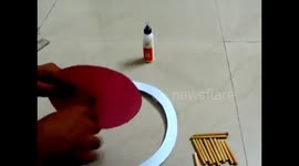 DIY : How To Make Wall Clock Using Card Paper