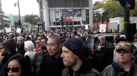 Crowds gather in Montréal to protest ban on religious symbols in Québec