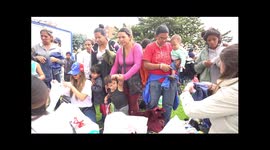 Venezuelan migrants receive donations from Bogota community