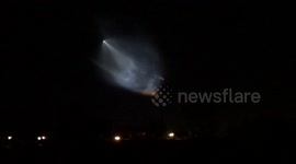 Space X launch video over Escondido Ca