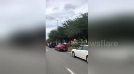 Massive gas station lines as Florida residents prepare for Hurricane Michael