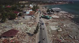 Palu tsunami: Drone footage reveals scale of devastation