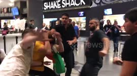 Post-match brawl erupts between fans of McGregor and Nurmagomedov