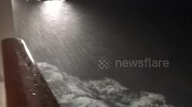 Cruise ship in Caribbean gets pounded by Hurricane Michael