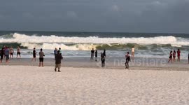 Waves roar on Pensacola Beach ahead of Michael's predicted Category 4 landfall